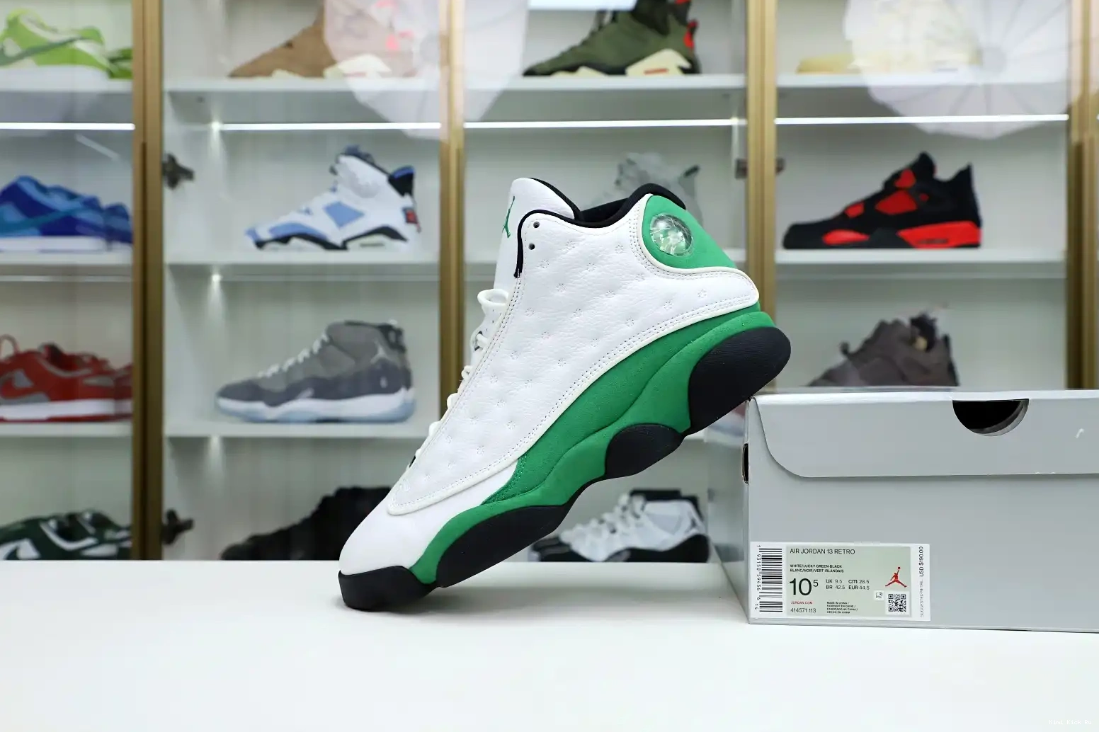 Kimikick JORDAN “LUCKY 13 GREEN” DB6537-113 AIR 0717